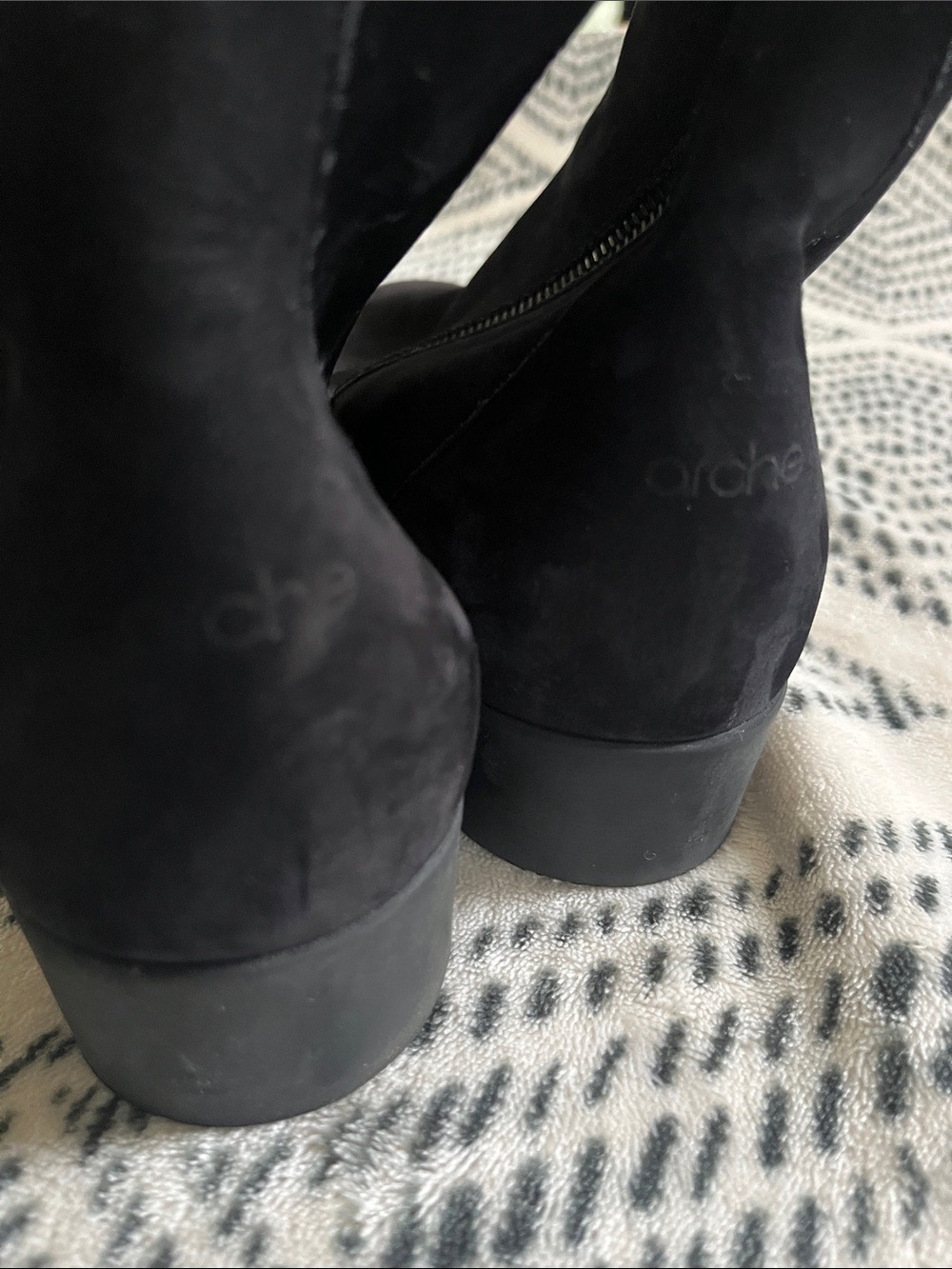 Amazing Arche Lomage Suede Black Ankle Boots 41 9.5 - Picture 6 of 9